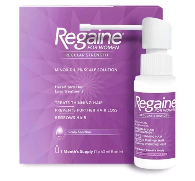 Стимулятор росту волос Regaine for Women Scalp Solution курс на 1 місяць 60 мл уцінка термін придатності 11/2025