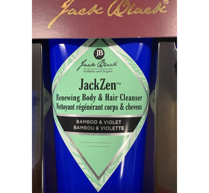Подарунковий набір чоловічої косметики для тіла Jack Black JackZen 3-Pc (гель, лосьйон, дезодорант)