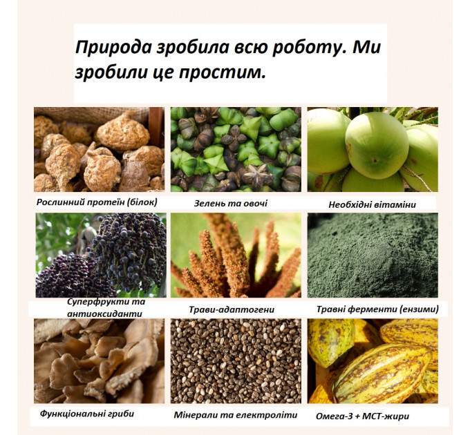 Натуральний протеїновий коктейль Ka'Chava Whole Body Nutrition 15 порцій пакет 930 г