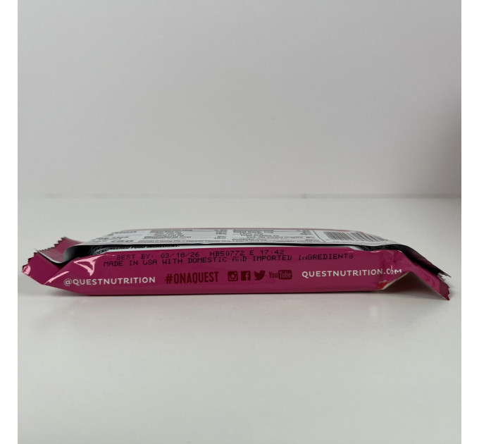 Набір протеїнових батончиків Quest Protein Bar білий шоколад і малина 12 шт.