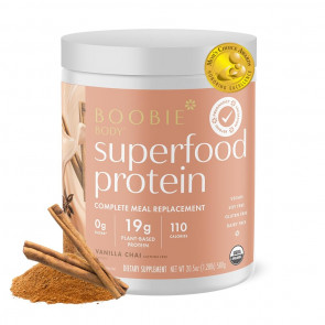 Органічний веганський протеїн для вагітних і годуючих Boobie Body Superfood ванільний чай 20 порцій 580 г