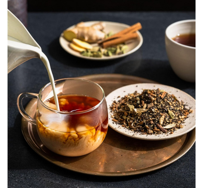 Органічний чорний чай Rishi Tea Masala Chai в пакетиках-саше 15 шт 45 г