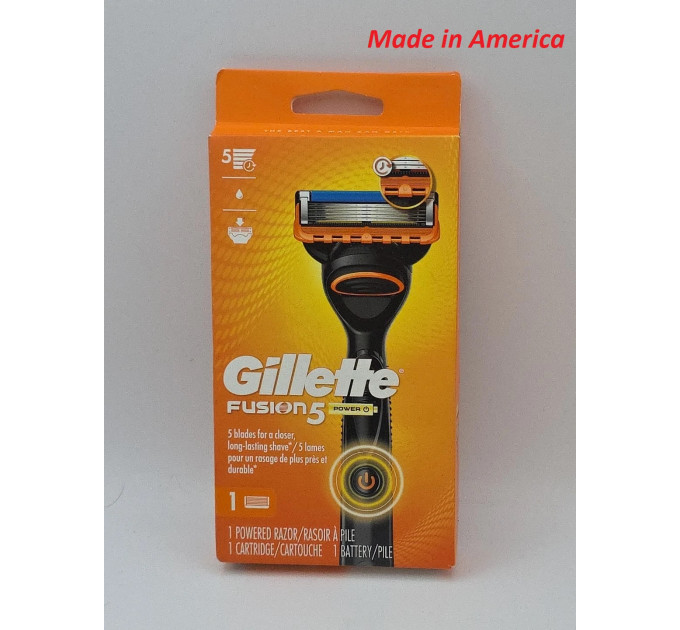 Станок для гоління Gillette Fusion5 Power з вібрацією та 1 касетою