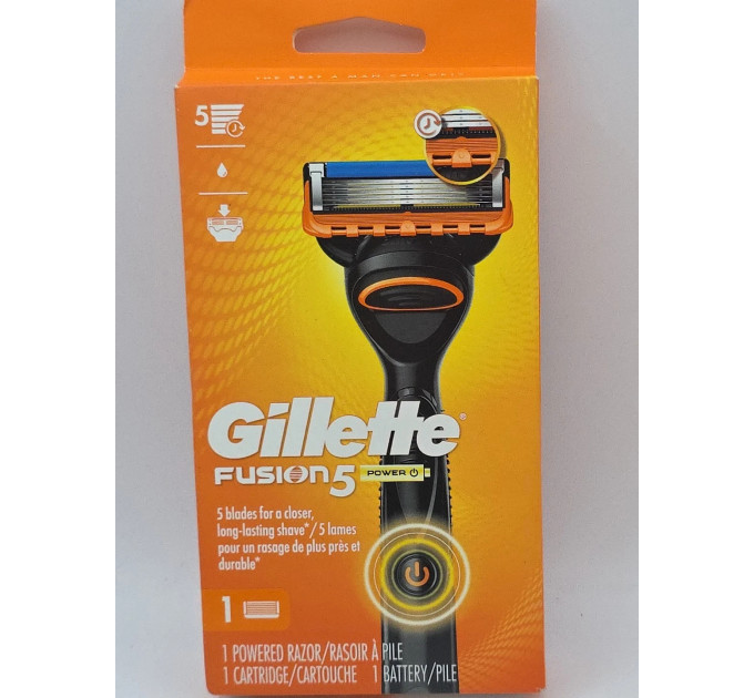 Станок для гоління Gillette Fusion5 Power з вібрацією та 1 касетою
