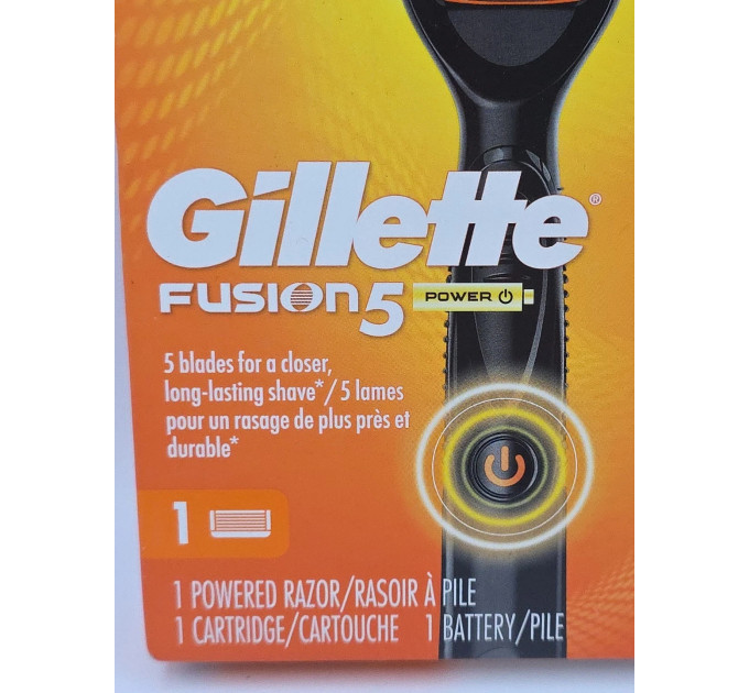Станок для гоління Gillette Fusion5 Power з вібрацією та 1 касетою