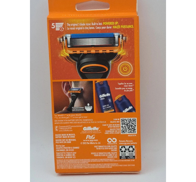 Станок для гоління Gillette Fusion5 Power з вібрацією та 1 касетою