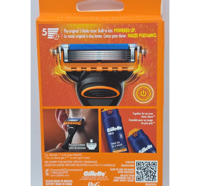 Станок для гоління Gillette Fusion5 Power з вібрацією та 1 касетою