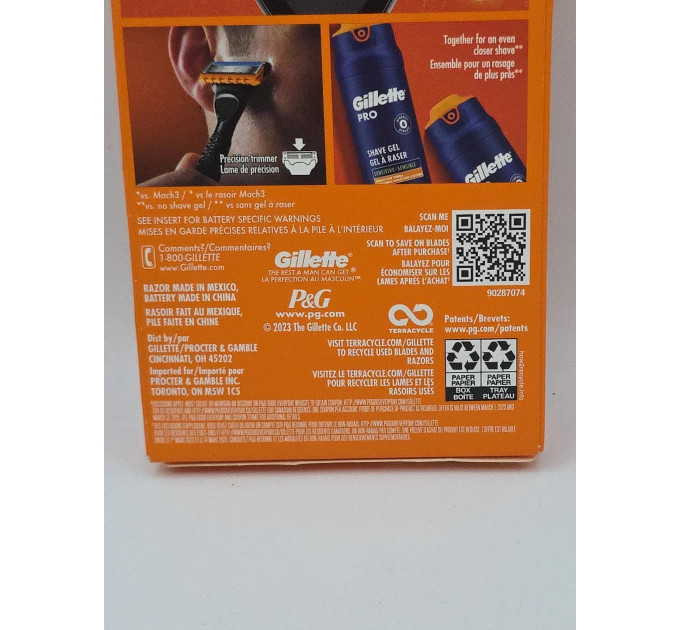 Станок для гоління Gillette Fusion5 Power з вібрацією та 1 касетою