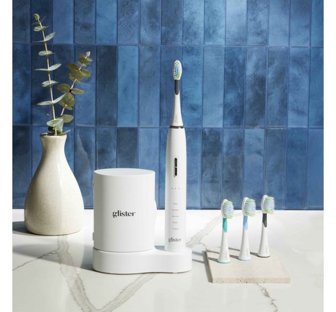Ультразвукова електрична зубна щітка Glister Multi-Action з УФ-стерилізатором і 4 насадками