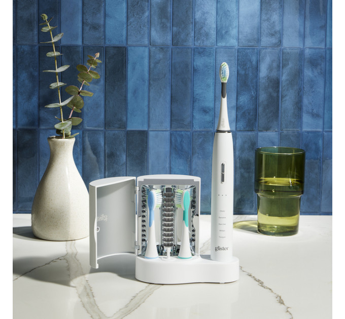 Ультразвукова електрична зубна щітка Glister Multi-Action з УФ-стерилізатором і 4 насадками