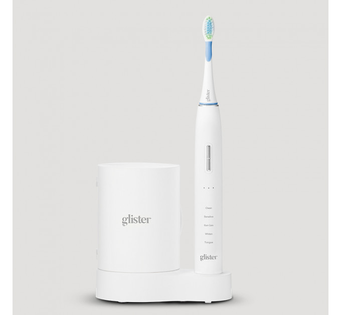 Ультразвукова електрична зубна щітка Glister Multi-Action з УФ-стерилізатором і 4 насадками