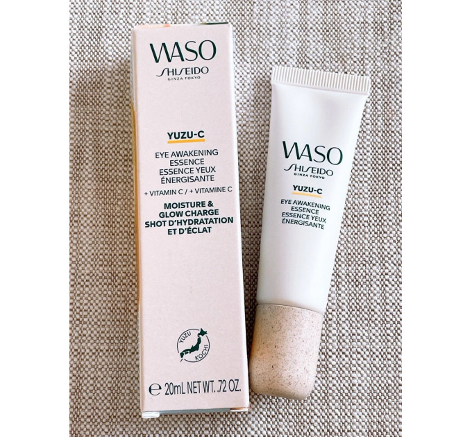 Пробуджуюча есенція для шкіри навколо очей Shiseido Waso Yuzu-C Eye Awakening Essence 20 мл без коробки