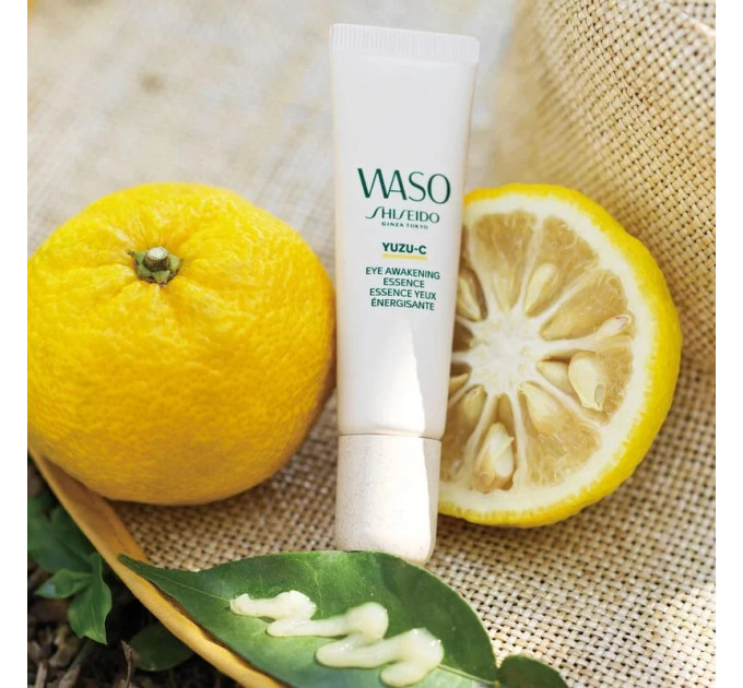 Пробуджуюча есенція для шкіри навколо очей Shiseido Waso Yuzu-C Eye Awakening Essence 20 мл без коробки