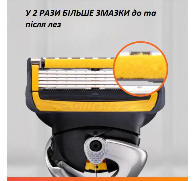 Сменні касети для гоління Gillette Fusion5 ProShield (Shield Defense) набір 8 штук