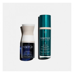 Набір для відновлення та блиску волосся Virtue Repair & Shine Duo (олія 50 мл та сироватка 50 мл)