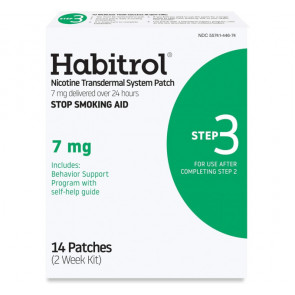 Никотиновый трансдермальный пластырь Habitrol 7 мг 14 шт Уровень 3