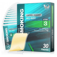 Пластирі Wofanli Nicotine Patches для відмови від сигарет 7 мг Рівень 3 упаковка 30 шт