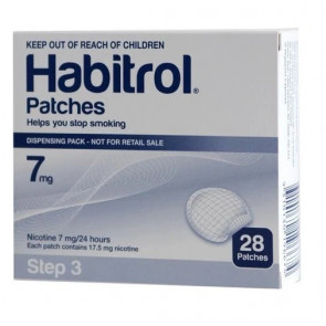 Никотиновый трансдермальный пластырь Habitrol 7 мг 28 шт Уровень 3