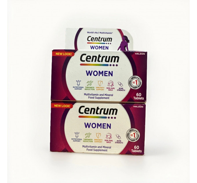 Комплект витаминов и минералов Centrum для мужчин и женщин 2 упаковки по 60 шт
