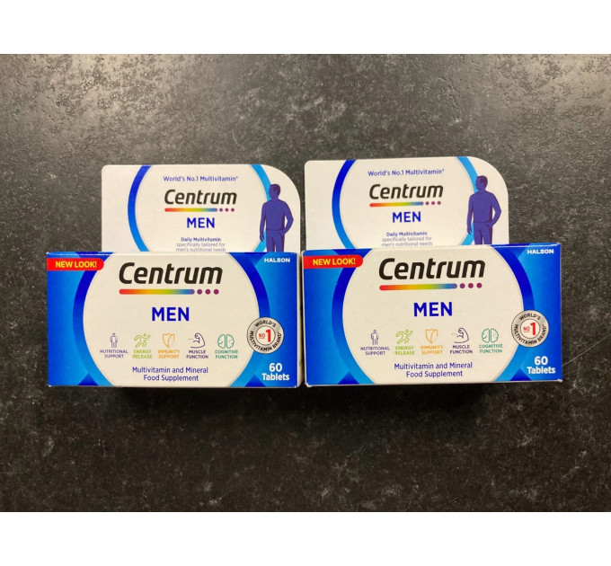 Комплект витаминов и минералов Centrum для мужчин и женщин 2 упаковки по 60 шт