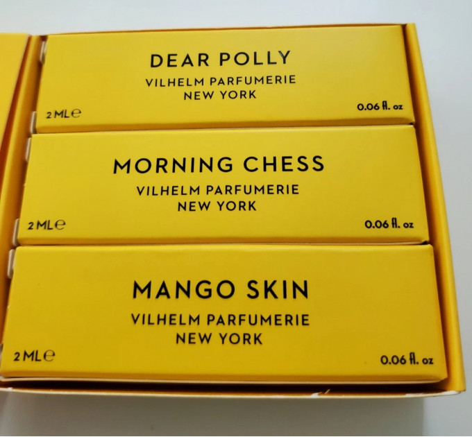 Подарунковий набір пробників парфумерії Vilhelm Parfumerie 3 аромати унісекс по 2 мл (Dear Polly Morning Chess Mango Skin)
