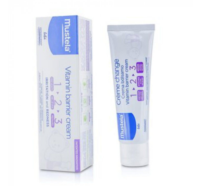 Дитячий захисний крем від попрілостей Mustela Vitamin Barrier Cream 50 мл