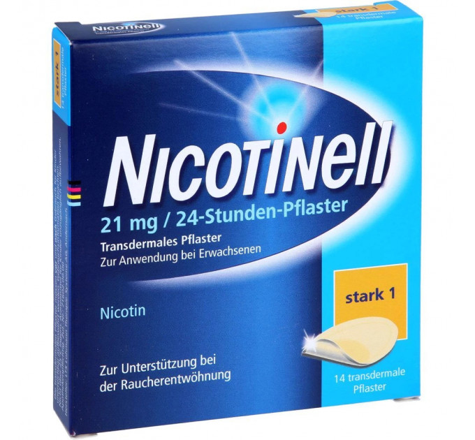 Нікотиновий трансдермальний пластир Nicotinell 21 мг Рівень 1