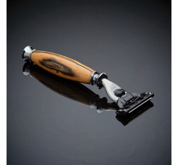 Бритва с ручкой из натурального дерева Imperium Shaving Ebony совместимость с Mach 3 и Venus