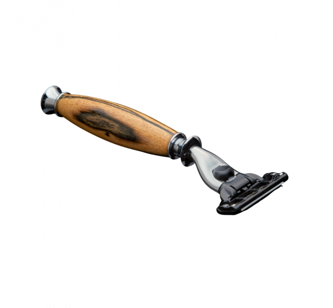Бритва с ручкой из натурального дерева Imperium Shaving Ebony совместимость с Mach 3 и Venus