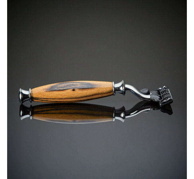 Бритва с ручкой из натурального дерева Imperium Shaving Ebony совместимость с Mach 3 и Venus