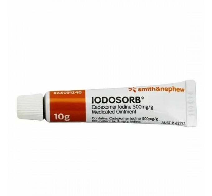 Антисептична мазь для загоєння ран Smith&Nephew Iodosorb Ointment 10 г