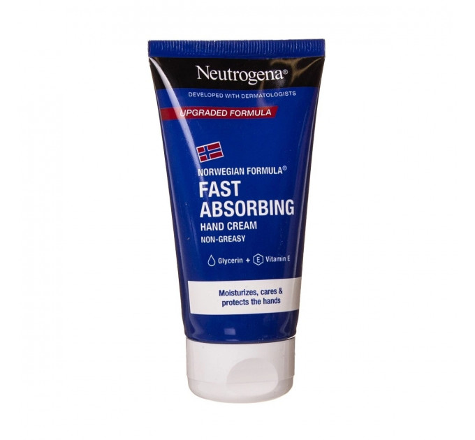 Поживний крем для рук Neutrogena Fast Absorbing легка формула 75 мл