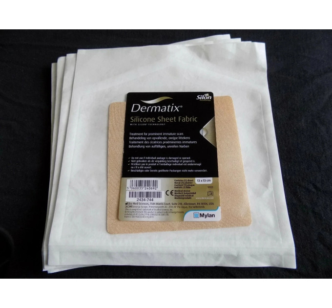 Силіконовий пластир від шрамів і рубців Dermatix Silicone Sheet Fabric 13 х 13 см