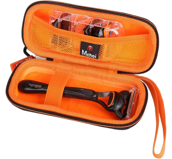 Дорожный футляр для мужской бритвы Mchoi для Gillette Fusion5 размер 15.5 x 5.3 см