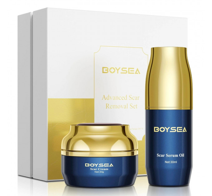 Набір для видалення рубців і шрамів Boysea Advanced Scar Removal Set сироватка 30 мл і крем 30 г