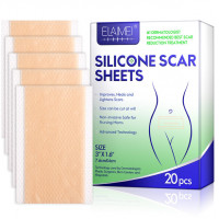 Силіконові пластирі від шрамів і рубців ELAIMEI Silicone Scar Sheets 7.6х4 см 20 шт