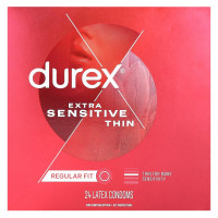 Презервативи Durex Extra Sensitive Thin Regular Fit 24 шт надтонкі
