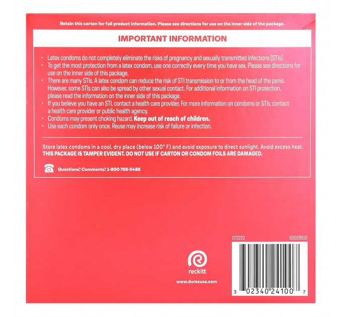 Презервативи Durex Extra Sensitive Thin Regular Fit 24 шт надтонкі