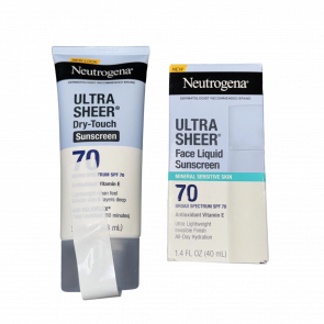 Набор солнцезащитных средств Neutrogena Ultra Sheer SPF 70 (лосьон для тела 88 мл и флюид для лица 40 мл)