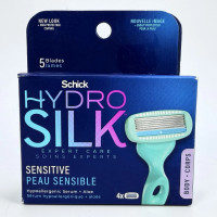 Жіночі змінні касети для гоління Schick Hydro Silk Sensitive для чутливої шкіри 4 шт.