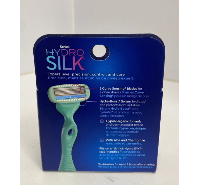 Жіночі змінні касети для гоління Schick Hydro Silk Sensitive для чутливої шкіри 4 шт.