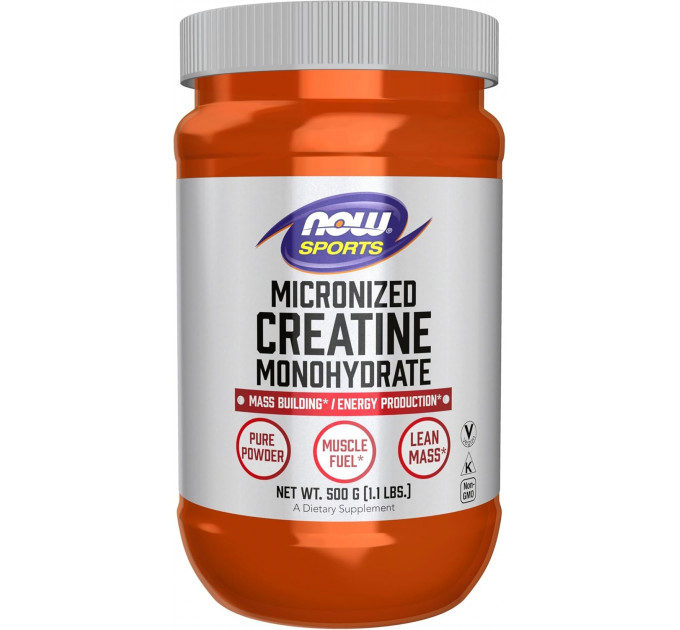 Мікронізований креатин моногідрат NOW Sports Micronized Creatine 500 г