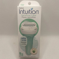 Жіноча бритва, що не потребує гелю для гоління, Schick Intuition Sensitive Care з 2 змінними касетами