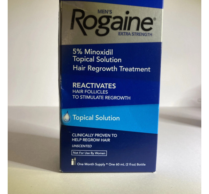 Розчин міноксидилу для росту волосся та бороди Rogaine Minoxidil 5% і шампунь-кондиціонер 248 мл