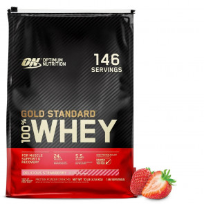 Сироватковий протеїн Optimum Nutrition Gold Standard 100% Whey полуниця 4530 г Сироватковий протеїн Optimum Nutrition Gold Standard 100% Whey полуниця 4530 г