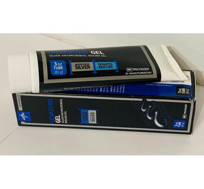 Гель для ран Medline SilvaSorb з іонами срібла антимікробний загоювальний Made in USA 89 мл
