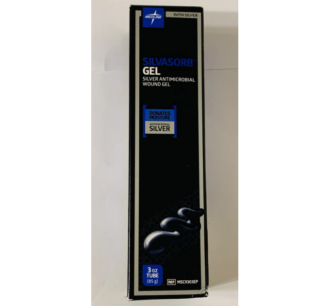 Гель для ран Medline SilvaSorb з іонами срібла антимікробний загоювальний Made in USA 89 мл