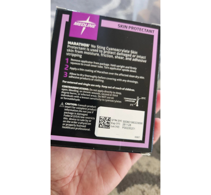 Захисний рідкий пластир Medline Marathon Liquid Skin Protectant MSC093005 для шкіри від вологи та тертя, 0,5 г