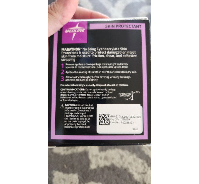 Захисний рідкий пластир Medline Marathon Liquid Skin Protectant MSC093005 для шкіри від вологи та тертя, 0,5 г