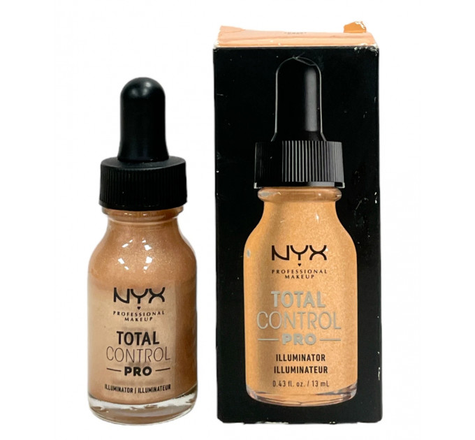 Рідкий ілюмінатор для обличчя NYX Professional Makeup Total Control Pro Illuminator 13 мл відтінок TCPI01 Cool